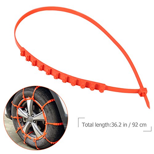 image for Emergency Tire Chains Set WINOMO 5Pcs Tyre Chains Car Anti-skid Chain 