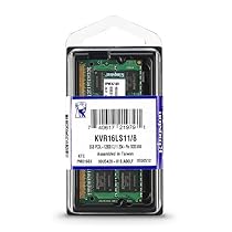 Kingston Technology 8GB 1600MHz DDR3L (PC3-12800) 1.35V Non-ECC CL11 SODIMM Intel Laptop Memory KVR16LS11/8