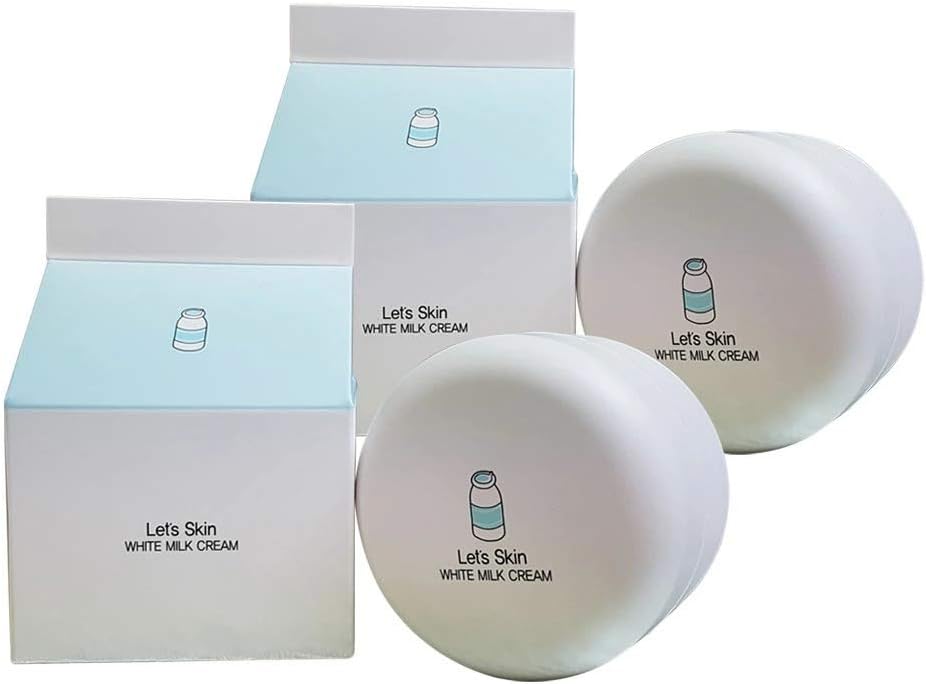 Amazon ダーマル レッツスキン ウユクリーム 50ml 2個セット 保湿 栄養 下地 トーンアップ 透明感 ビタミン フェイス ボディ 全身使える Let S Skin ホワイトミルククリーム 日本正規販売店品 平日 翌営業日発送 土日注文 月曜日 連休日 業務開始