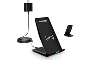 RVELON Wireless Charger Station,15W Desk Wireless Charging Stand 20W USB C Adapter for Apple iPhone 17 Pro/17/17/Air/16 Pro/16E/16 Plus/15/14/13,Samsung Galaxy S25/S24/S23/S22/Z Flip Fold/Note 20,Google etc