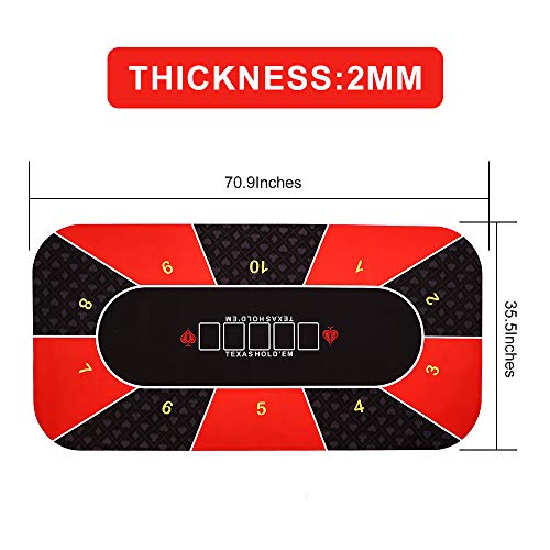 BESTHLS-Poker-Top-Mat-Professional-Texas-Portable-Rubber-Foam-Poker-Table-Top-Players-Game-Layout-Mat-with-Carrying-Bag