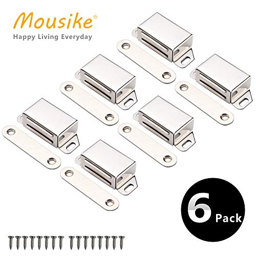 Mousike Magnetic Door Catch，25lb Stainless Steel Cabinet Door Magnets with Strong Magnetic for Kitchen Cupboard Wardrobe Closet Cabinet Door Drawer Latch (2.1"25 lbs(6 Pack)) - Thumbnail 7