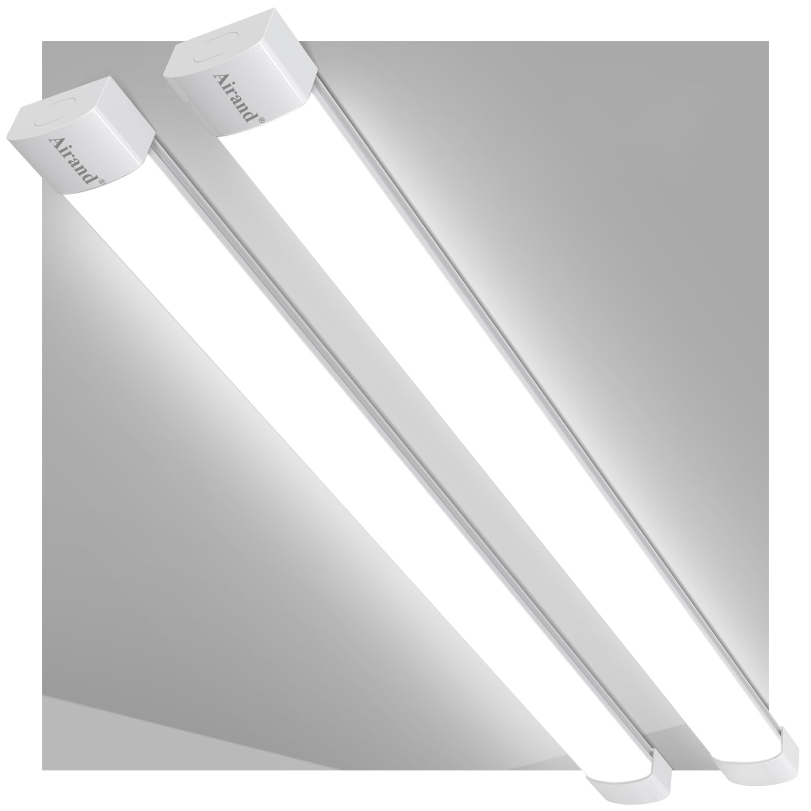 Photo 1 of ***The description is similar to the photo***Utility LED Shop Light Fixture 2PCS 4FT Linkable Plug in LED Tube Light for Kitchen Bathroom Garage Basement Office, Long LED Shoplight, Corded Electric with ON/Off Switch, IP66 Waterproofing