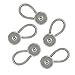 Comfy Clothiers Metal Collar Extenders for Dress Shirts (Metal Button Extender) 5-Pack