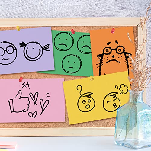 Koogel 180 Blätter Blanko Karteikarten, Lernkarten Moderationskarten 9 Farben farbig sortiert Rechteckig 150mm x 100mm für Vokabel Lernen Büro Schule Präsentation Moderation