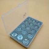 HONEYSEW Box Of 15 Bobbins Plastic For Singer 1425N 1425U 600E # 163131
