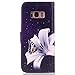 Galaxy S8 Case,CASELAND Wallet Case[Premium Design]PU Leather Flip Case Stand with Sling Case for Samsung Galaxy S8 [Regular] Lily Flower