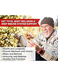 Organic Mushroom Supplement Extracts - Strong Immune System Booster & Brain Supplement Complex of Lions Mane Cordyceps Chaga Reishi Turkey Tail Maitake Shiitake Capsules – Stress Relief Memory Pills