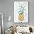 Fruit Pineapple on Vintage Wood Poster Wall for Living Room Bedroom High Definition Printed