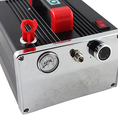 OPHIR 110V US PLUG Mini Air Compressor Airbrush Kit Dual Action for Hobby Makeup Nail Art