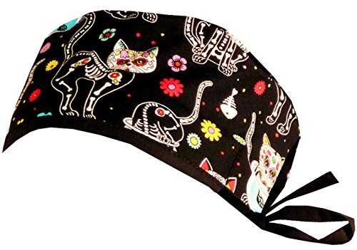 Sparkling Earth Mens and Womens Surgical Scrub Cap - X-Ray Cats