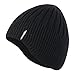 Home Prefer Kids Boys Toddler Knit Beanie Winter Warm Skull Hat Ears Covers Black