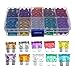 100 pcs Assorted Auto Car Trunk Standard Blade Fuse 2,3,5,7.5,10,15,20,25,30 35 Amp Car Boat Truck SUV Automotive Replacement Fuses Auto Holder Fuse Kit Car Accessories
