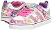 Heelys Girls' Bolt Plus x2 Sneaker, White/Silver/Rainbow, 2 M US Little Kid