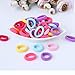YuanKanJu Hair Ties for Toddlers 100 PCS Cute 10 Colors 1.25 Inch Mini Seamless No Pull Small Size Hair Bands Ponytail Holder YYM