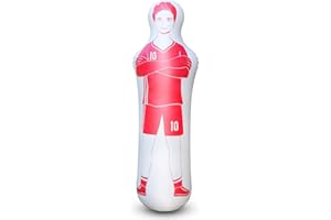 SUNSHINEMALL Inflatable Tackling Dummies for Football Practice Poles,Soccer Training Equipment Wall Dummy Goalkeepr Mannequin Basketball Defender Tumbler for Dribbling Passing Drills