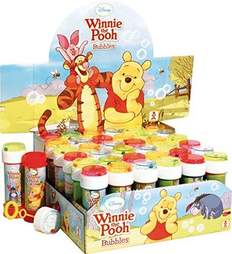 Great Selection of Disney Character's Bubbles with Puzzle Maze Lid - Pack of 12 (Winnie the Pooh)