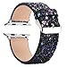 Moonooda Glitter Watch Band Compatible with Apple Watch Bands 38mm 40mm 42mm 44mm Bling Cute Women Wristband Sparkle Shiney Smartwatch Bands Strap Compatible with iWatch Series SE 6 5 4 3 2 1, Black