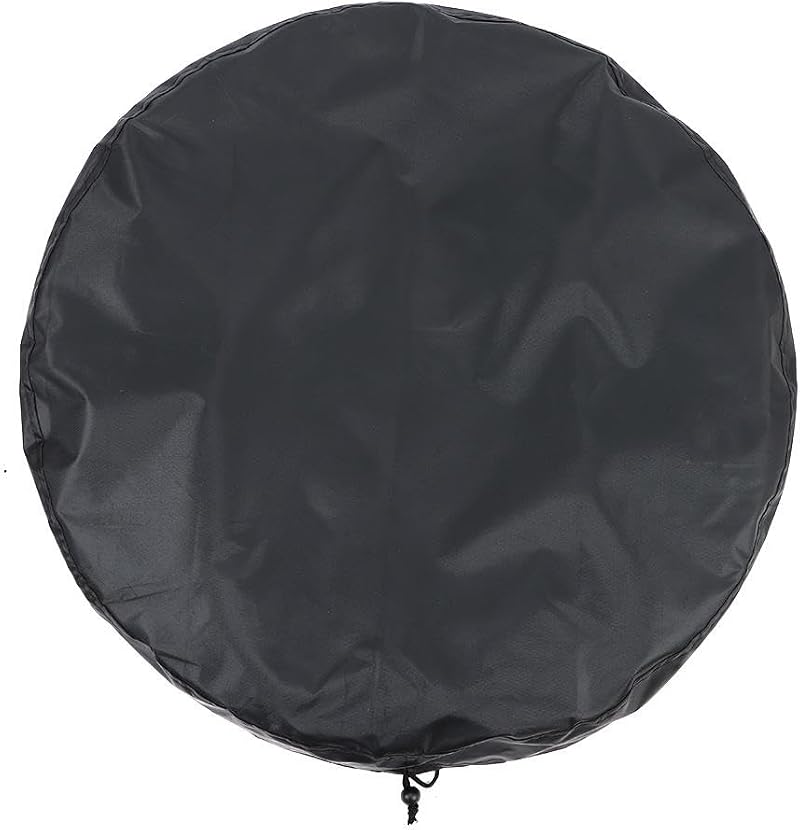 Fudeshe 2pk Black Drum Lid Cover 25.59" Stretchable Oxford Cloth 55 Gallon