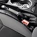 Universal Car Seat Gap Filler Pad In Black with Spacer Protective Case and Slot Plug Car Gap Filler (2 pcs, Black)