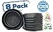 Bed Bug Interceptors Bed Bug Trap 8 Pack Black. Revolutionary Design ensures NO Talcum Powder, Pesticides or Additional Products Needed. Most Reliable Bed Bug Traps on The Market.