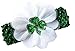 Funny Girl Designs St. Patrick's Day Shamrock Baby Headband (Green Crochet Band (0-5/6 Years+))