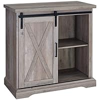 Walker Edison Furniture Company 32" Rustic Farmhouse Buffet - Grey Wash