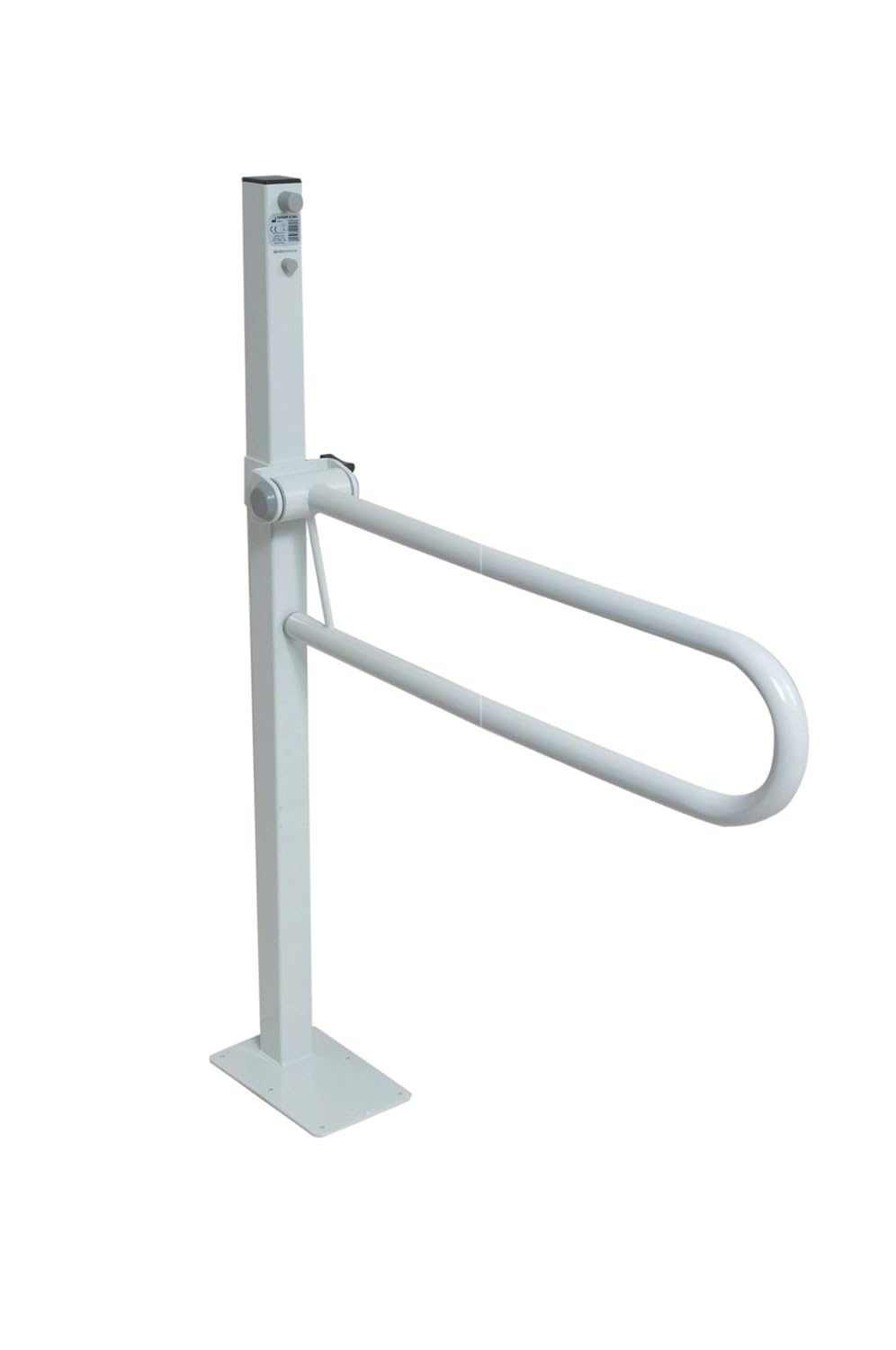 NRS Healthcare Standard Floor Fixed Folding Support Rail 76 cm Length
