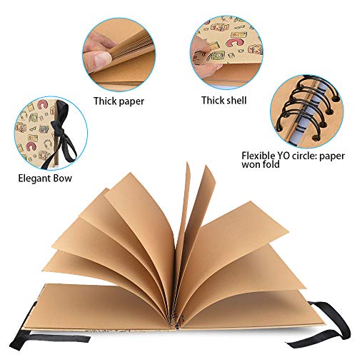 Photo Album Scrapbook, DIY Album Scrapbook Travel Scrapbook for Anniversary, Wedding, Travelling, Graduation, etc (Travel)