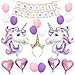 LUCK COLLECTION Unicorn Balloons Birthday Party Supplies for Birthday Decorations, Baby Shower Decorations