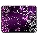 Gaming Mouse Pad - Non-Slip Rubber Base, Smooth Surface for Precise Mouse Control, Ideal for Laptop, Office Use - 9.5 x 7.9 Inch - Pink Purple Butterflies