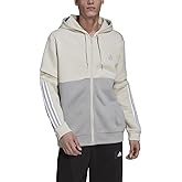 adidas mens Essentials Colorblock Full Zip Hoodie