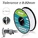 PLA 3D Printer Filament Neatly Rolled 2.2 lbs (1KG)- 1.75mm Pla Filament, Dimensional Accuracy +/- 0.03 mm, White