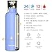 TOPOKO 25 Ounce Double Wall Stainless Steel Water Bottle Vacuum Insulation Bottle Leak Proof Bottle,BPA Free with Straw with Handle Flip Top Spout Lid-Sky Blue