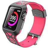 Apple Watch Case, i-Blason Unity Series Premium Hybrid Protective Bumper Protective Case for Apple Watch 38 mm 2015 Release [Not Compatible with 42 mm] (Pink)