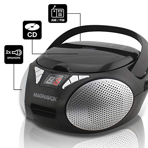 3 Magnavox+MD6924+CD+Boombox+Black