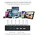 Charging Station 5 Port Usb Charger Quick Charge Charging Dock, Cell Phone Charger Multi Port Usb Desktop Charging Station for Multiple Devices, Multi Device Charging Station for iphone, ipad, Tablet