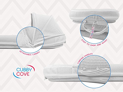 5 CubbyCove+Canopy+Portable+Cosleeping+Lounging+Breathable