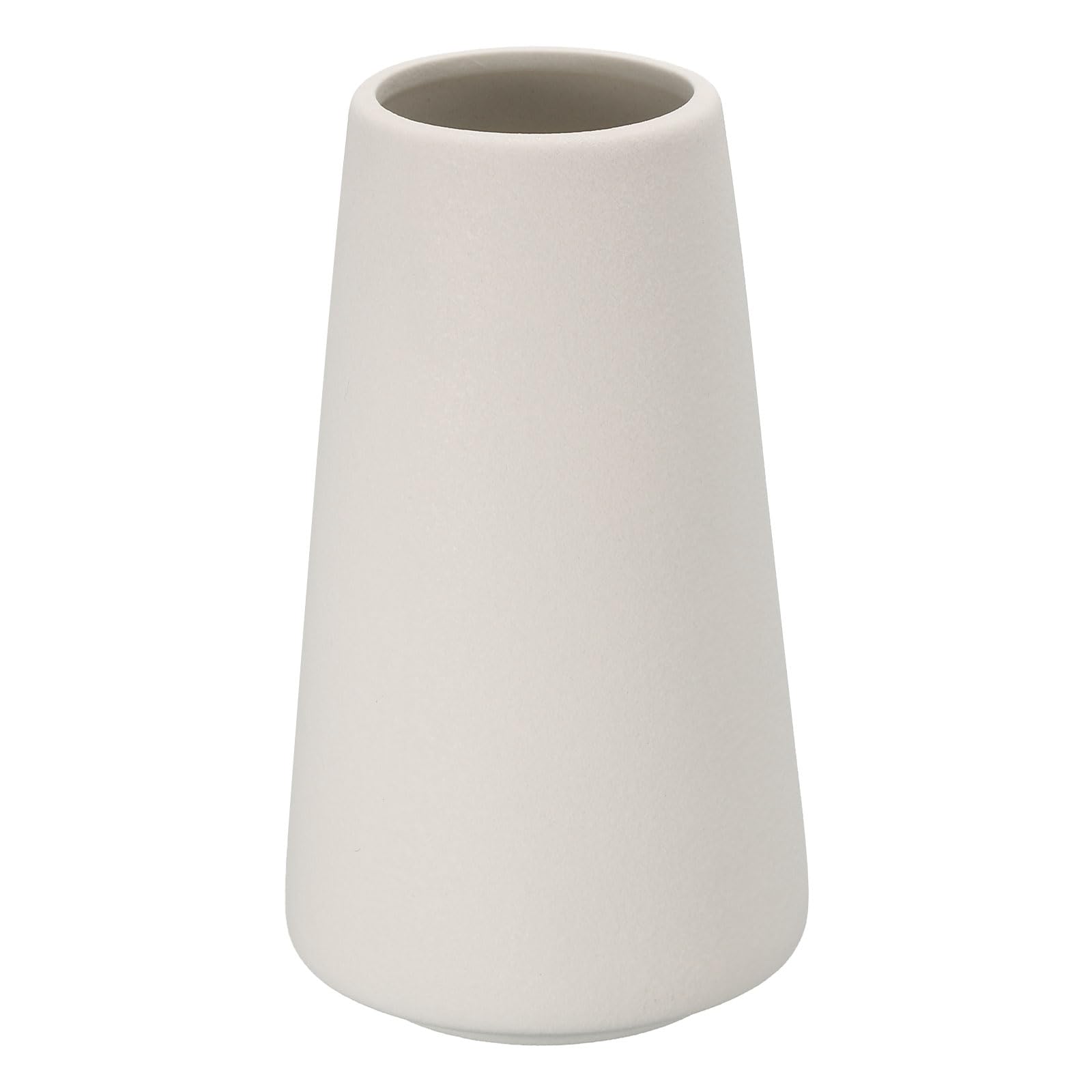 PATIKIL Flower Vase, Ceramic Vases for Flowers Minimalist Floral Vase Table Centerpieces for Fireplace Living Room Decor, White