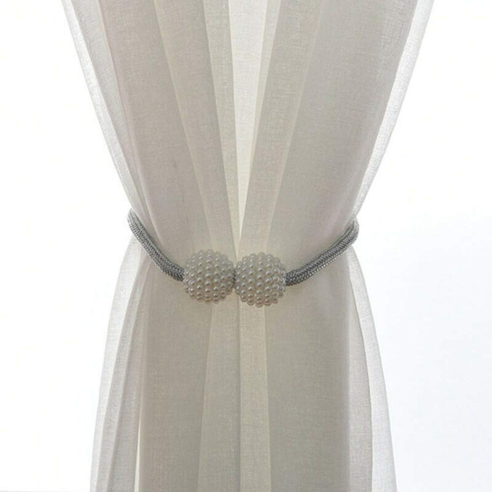Fancyleo Eu Perle Boucle Embrasses A Rideaux Embrasse Rideau Aimantee Tressage Magnetiques Rideaux Boucle Bl Decoration De La Maison Ameublement Et Decoration