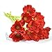 FatColo Artificial Poppy Flowers, Fresh Artificial Mini Real Touch PU/Latex Corn Poppies Fake Flowers Bouquet for Decor(Red, Piece of 10)
