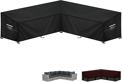 LAMUNI V-Shaped Garden Furniture Cover 420D Oxford Waterproof
