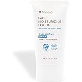 Hanalei Mineral Sunscreen Face Moisturizer SPF 50 – Dermatologist Tested, Zinc Oxide, Vegan, Reef-Safe, Invisible Protection, No White Cast, 3-in-1 Hydrating Primer, Gentle for Sensitive Skin 1.7 oz