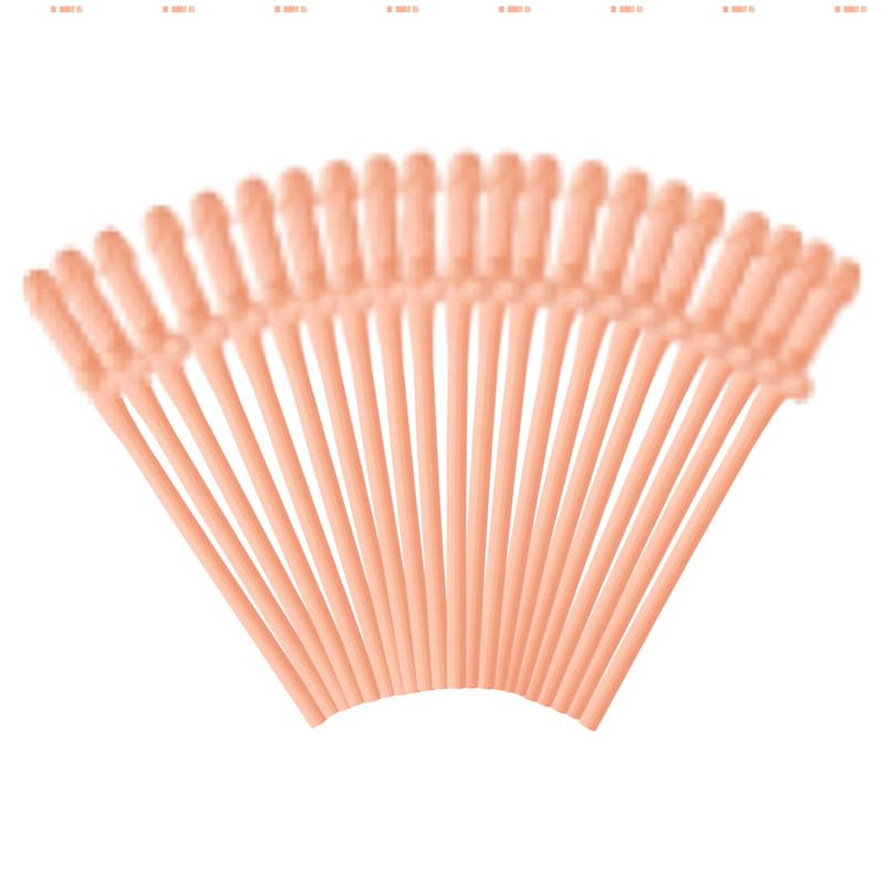 Juegot 20 PCS Silicone Reusable Straws Drinking Straw Flexible Reusable Straws (Pink)