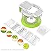 LOVKITCHEN Multi-functional Spiral Vegetable Slicer Set Hand Crank Manual Food Processor/Chopper, Blender, Shredder, Meat Grinder, Citrus Juicer, Mandoline Slicer Set With 5 Interchangeable Blades