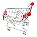 SMTSMT Supermarket Handcart Shopping Utility Cart Mode Storage Basket Desk-Red