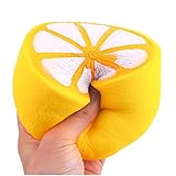 Juicart Slow Rising Squishies Jumbo , Scented Squeeze Lemon Stress Relief Toy Charms (4.333.78inch, Random)