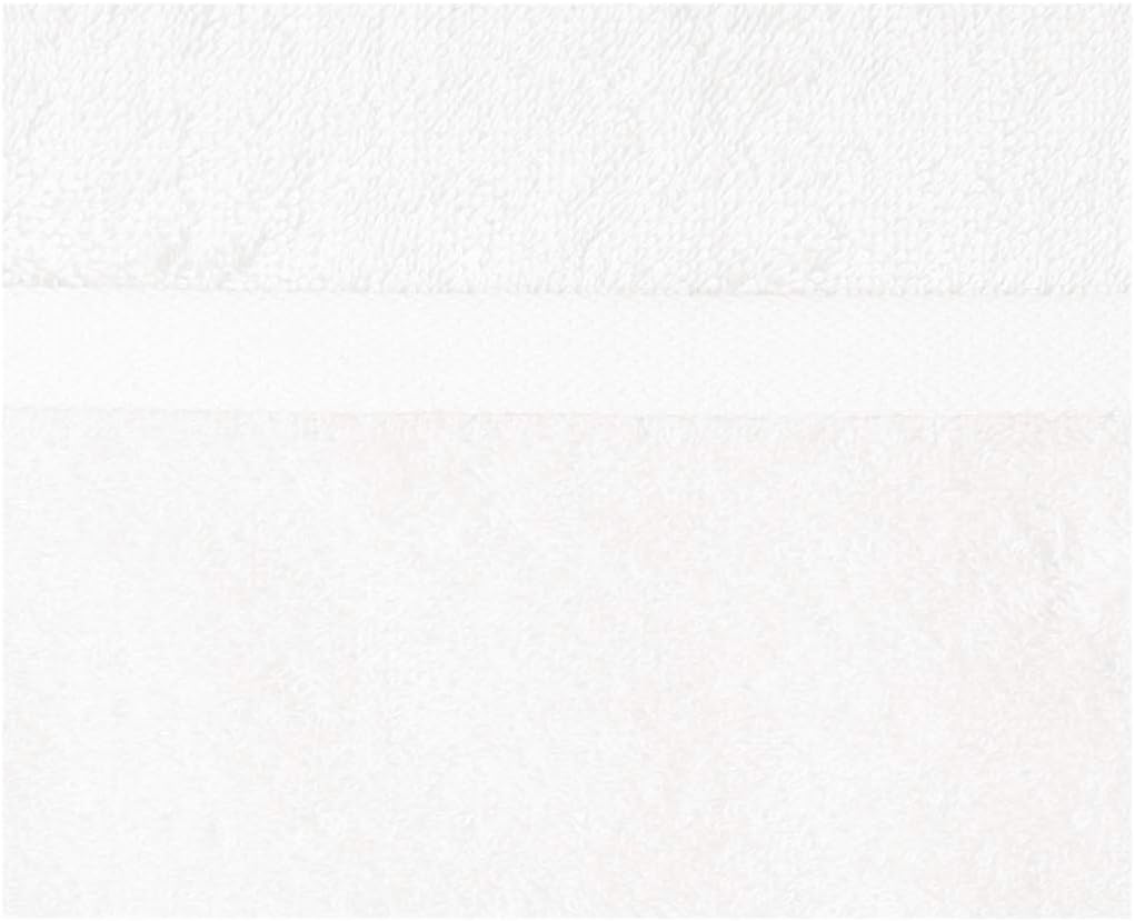 Basics Cotton Hand Towels, White - Pack of 12: Home & Kitchen