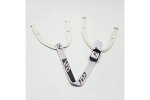 GY Hockey Helmet Chin Strap & Buckle Replacement Kit – with Ice Hockey Helmet Ear Sling Loops 1 Set & Snap Fastener