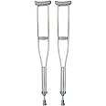 SNUG360 Stainless Steel Underarm Walking Crutches for Adults & Youth, 4 ft.9” - 5 ft.7”, Lightweight & Durable, Push-Pin Adjustment, Soft Comfortable Underarm Pad & Hand Grip, 250 lb Weight Capacity